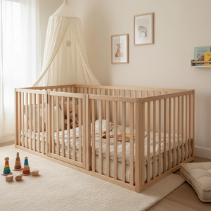 Artemis Floor Bed - Doğru Kapılı Yan Görünüm