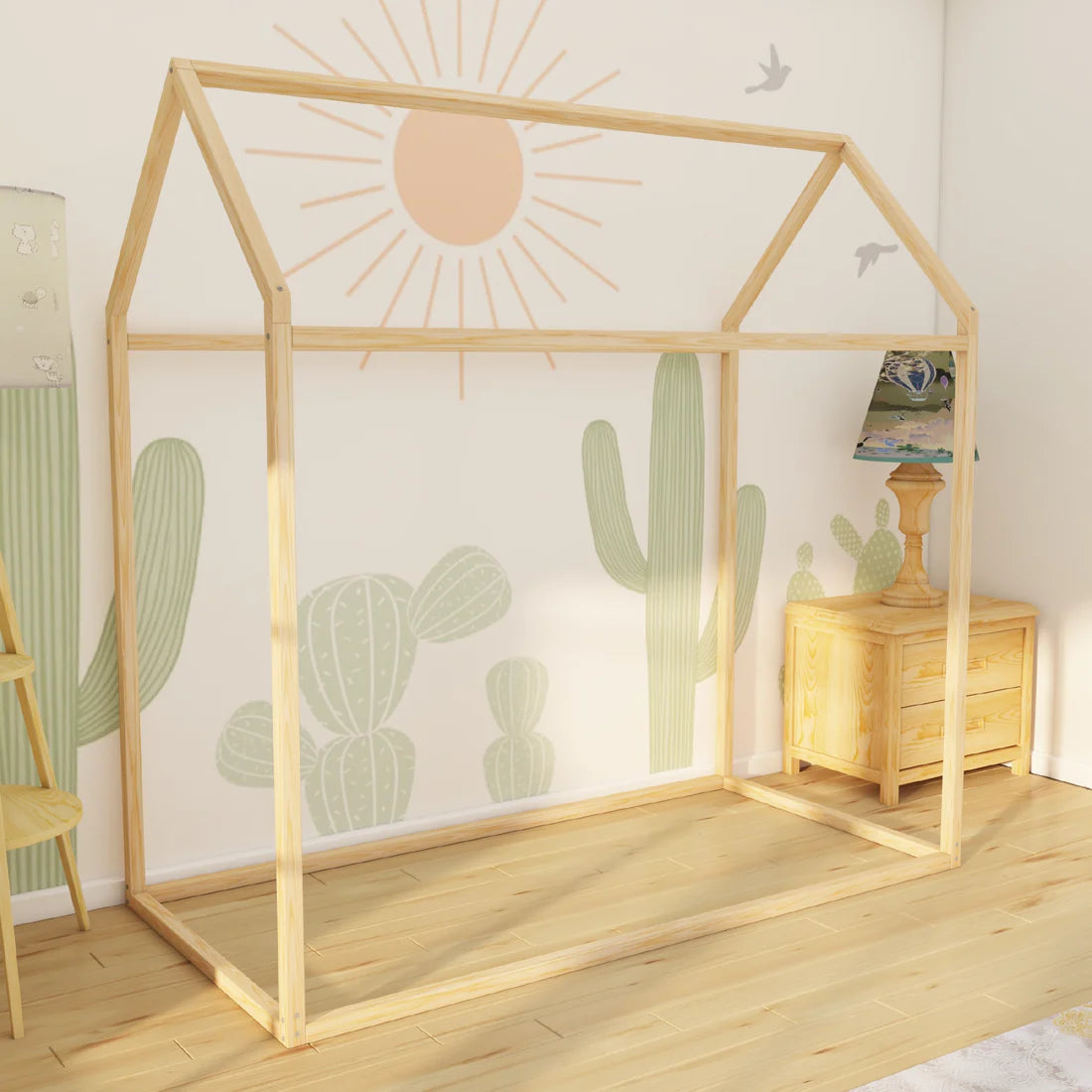 Belthara - Montessori Playhouse Floor Bed, House Bed