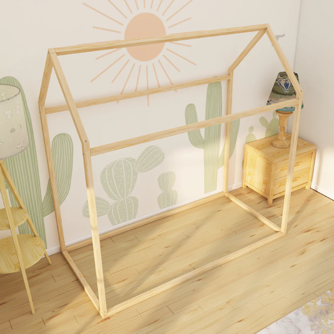 Belthara - Montessori Playhouse Floor Bed, House Bed