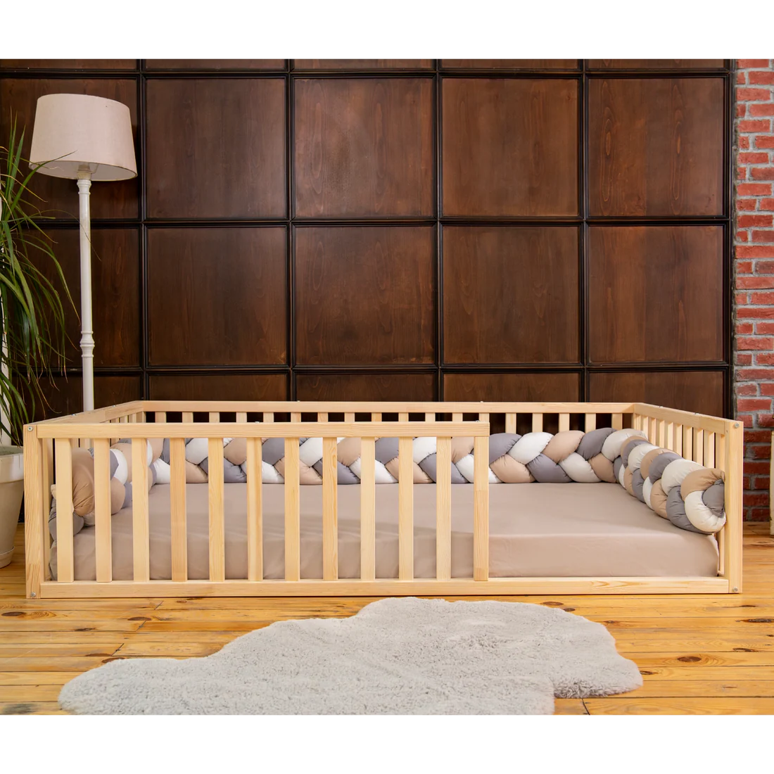 Eldoria - Montessori Floor Bed with Railings
